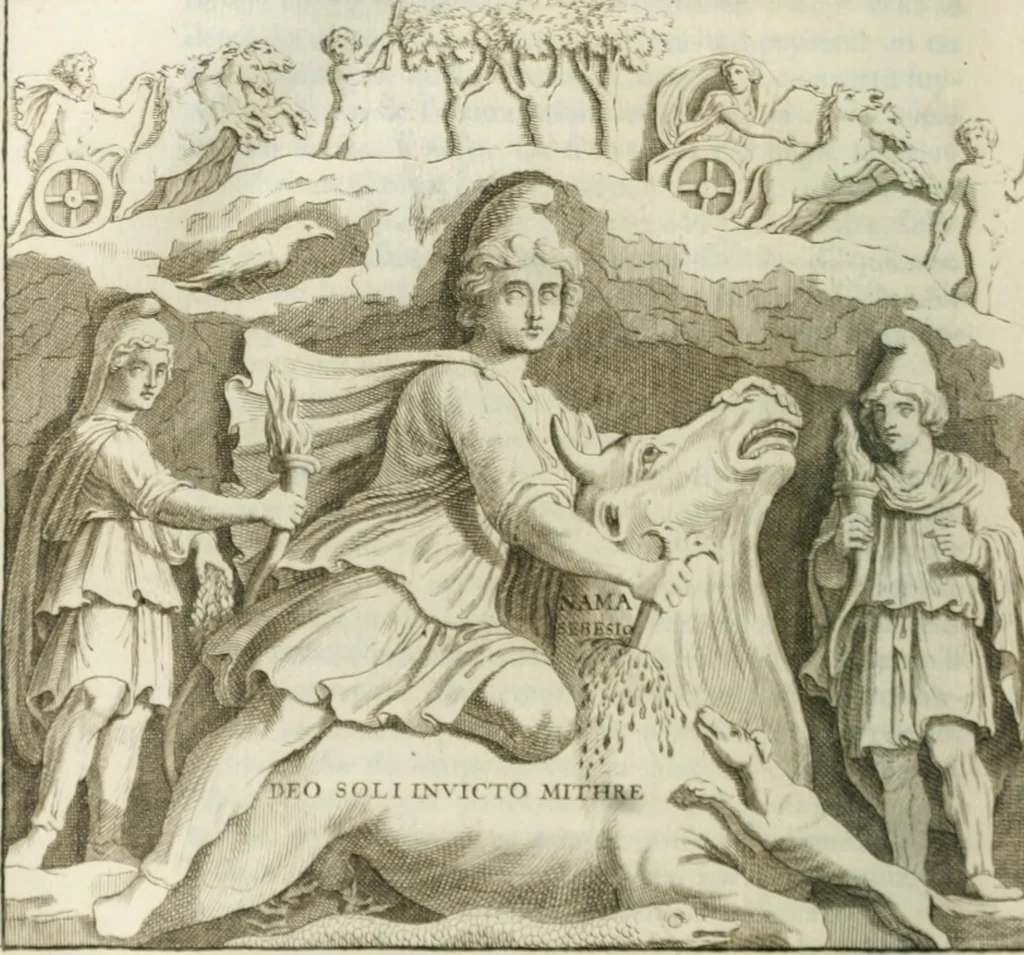 An illustration from Histoire de l'Académie royale des inscriptions et belles lettres, depuis son establissement jusqu'à présent : Avec les Mémoires de littérature tirez des registres de cette Académie depuis son renouvellement jusqu'en 1710, 1736, leaf 253