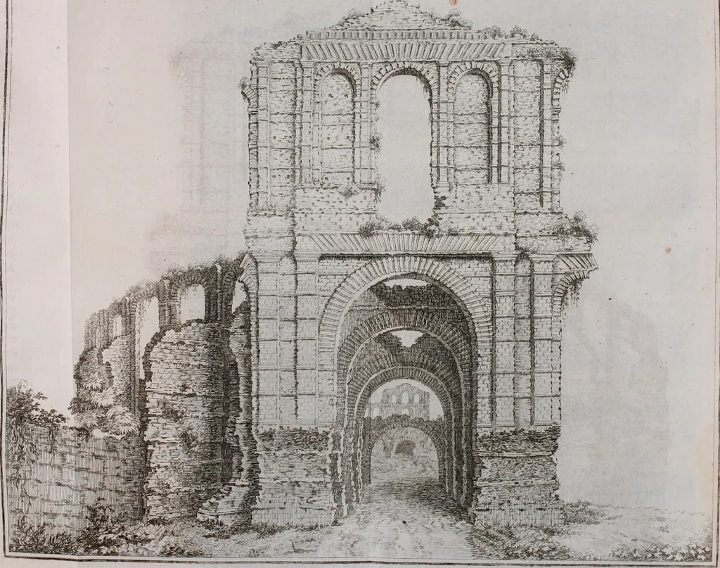 An illustration from Histoire de l'Académie royale des inscriptions et belles lettres, depuis son establissement jusqu'à présent : Avec les Mémoires de littérature tirez des registres de cette Académie depuis son renouvellement jusqu'en 1710, 1736, leaf 273