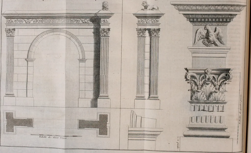 An illustration from Histoire de l'Académie royale des inscriptions et belles lettres, depuis son establissement jusqu'à présent : Avec les Mémoires de littérature tirez des registres de cette Académie depuis son renouvellement jusqu'en 1710, 1736, leaf 283