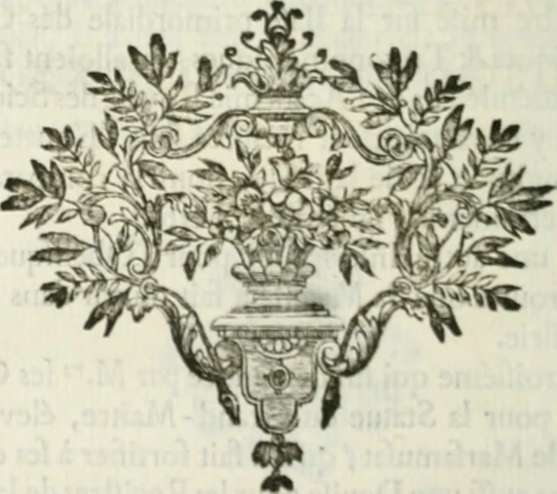 An illustration from Histoire de l'Académie royale des inscriptions et belles lettres, depuis son establissement jusqu'à présent : Avec les Mémoires de littérature tirez des registres de cette Académie depuis son renouvellement jusqu'en 1710, 1736, leaf 353