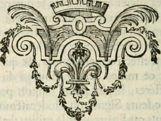 An illustration from Histoire de l'Académie royale des inscriptions et belles lettres, depuis son establissement jusqu'à présent : Avec les Mémoires de littérature tirez des registres de cette Académie depuis son renouvellement jusqu'en 1710, 1736, leaf 707