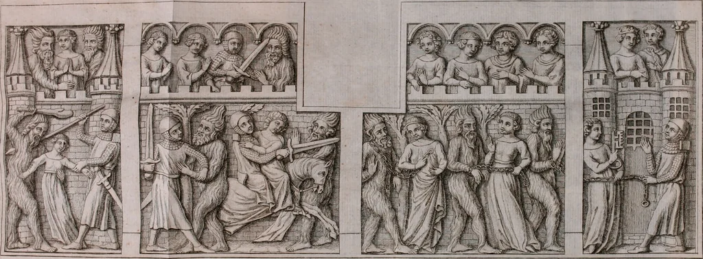 An illustration from Histoire de l'Académie royale des inscriptions et belles lettres, depuis son establissement jusqu'à présent : Avec les Mémoires de littérature tirez des registres de cette Académie depuis son renouvellement jusqu'en 1710, 1736, leaf 347