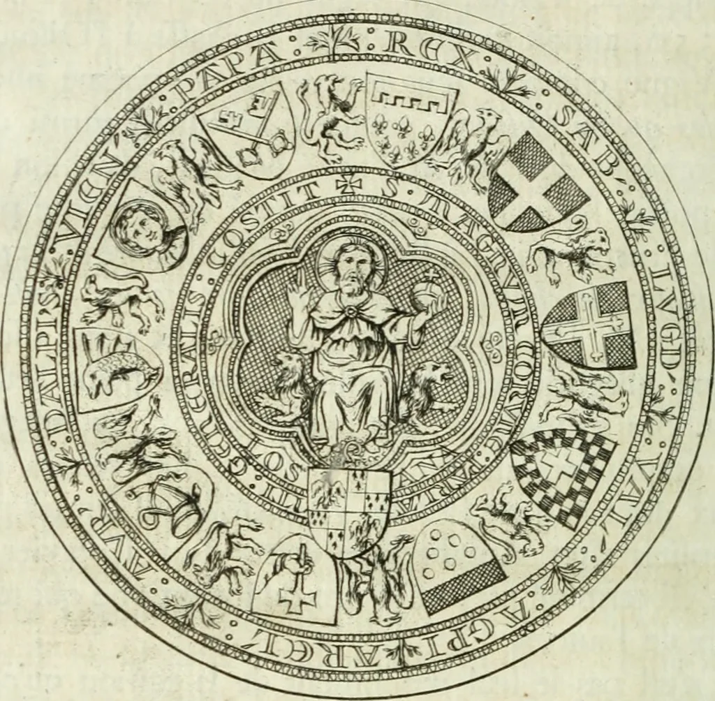 An illustration from Histoire de l'Académie royale des inscriptions et belles lettres, depuis son establissement jusqu'à présent : Avec les Mémoires de littérature tirez des registres de cette Académie depuis son renouvellement jusqu'en 1710, 1736, leaf 361