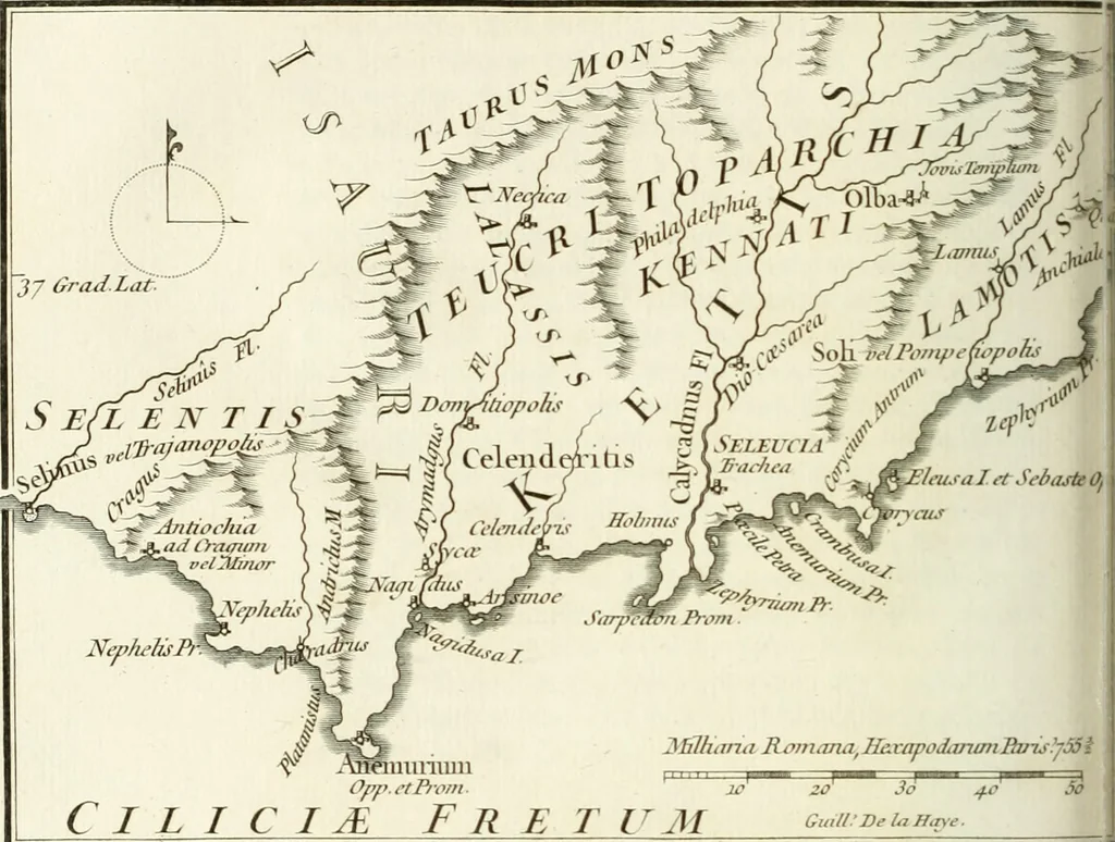 An illustration from Histoire de l'Académie royale des inscriptions et belles lettres, depuis son establissement jusqu'à présent : Avec les Mémoires de littérature tirez des registres de cette Académie depuis son renouvellement jusqu'en 1710, 1736, leaf 691