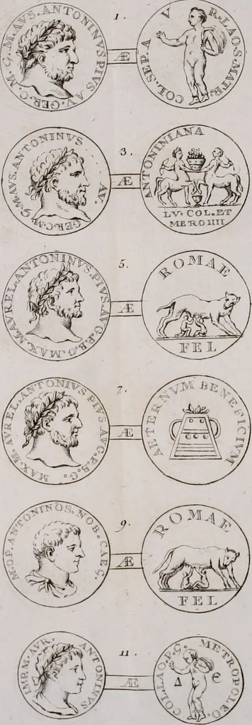 An illustration from Histoire de l'Académie royale des inscriptions et belles lettres, depuis son establissement jusqu'à présent : Avec les Mémoires de littérature tirez des registres de cette Académie depuis son renouvellement jusqu'en 1710, 1736, leaf 303