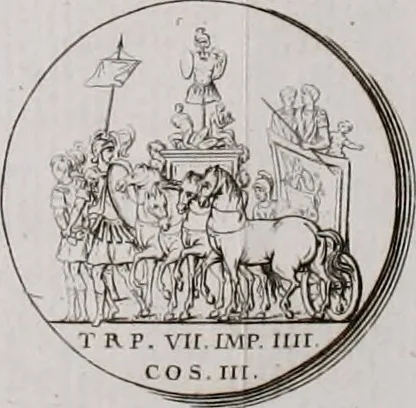 An illustration from Histoire de l'Académie royale des inscriptions et belles lettres, depuis son establissement jusqu'à présent : Avec les Mémoires de littérature tirez des registres de cette Académie depuis son renouvellement jusqu'en 1710, 1736, leaf 719