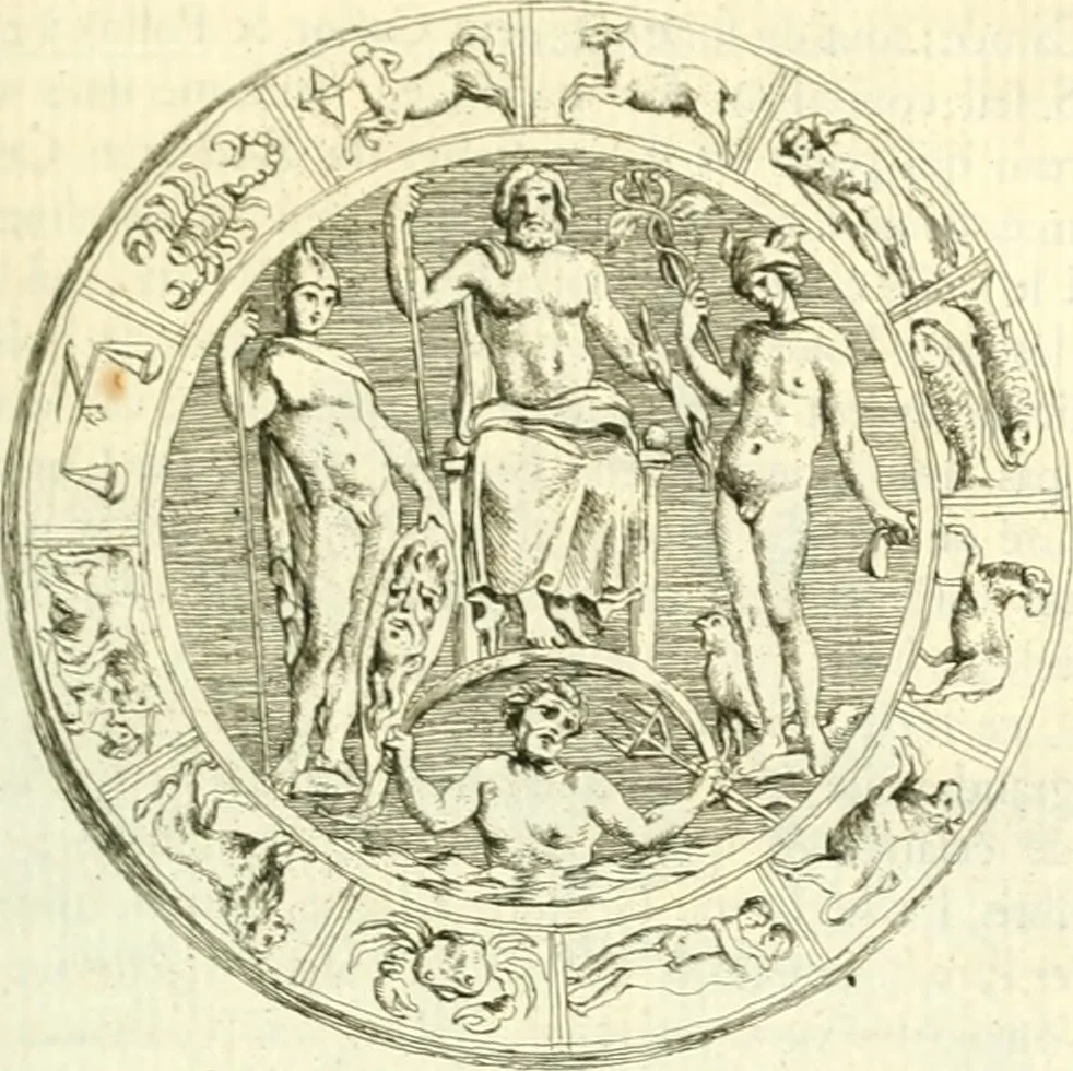 An illustration from Histoire de l'Académie royale des inscriptions et belles lettres, depuis son establissement jusqu'à présent : Avec les Mémoires de littérature tirez des registres de cette Académie depuis son renouvellement jusqu'en 1710, 1736, leaf 222