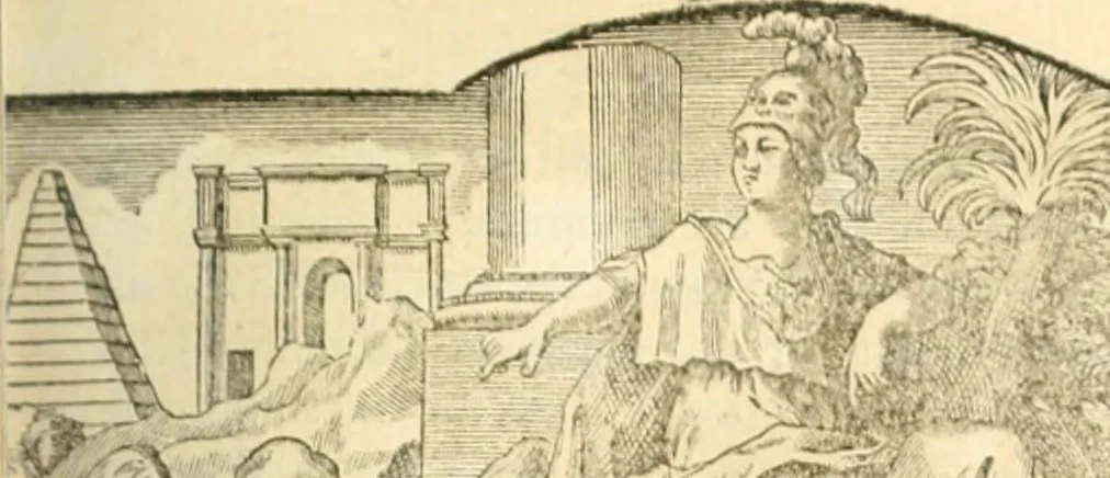 An illustration from Histoire de l'Académie royale des inscriptions et belles lettres, depuis son establissement jusqu'à présent : Avec les Mémoires de littérature tirez des registres de cette Académie depuis son renouvellement jusqu'en 1710, 1736, leaf 320