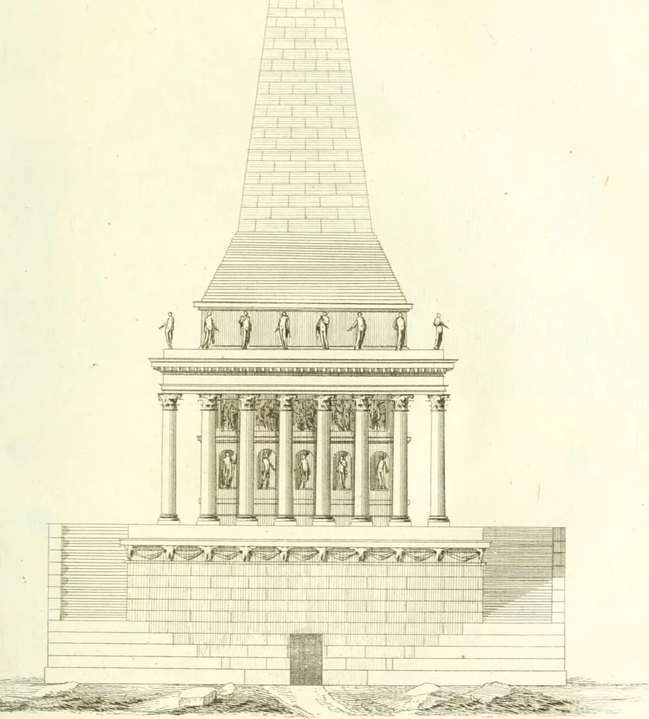 An illustration from Histoire de l'Académie royale des inscriptions et belles lettres, depuis son establissement jusqu'à présent : Avec les Mémoires de littérature tirez des registres de cette Académie depuis son renouvellement jusqu'en 1710, 1736, leaf 362