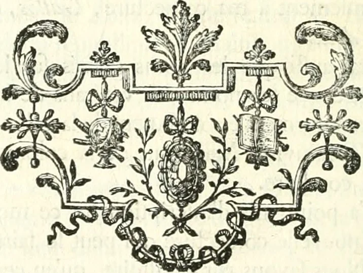 An illustration from Histoire de l'Académie royale des inscriptions et belles lettres, depuis son establissement jusqu'à présent : Avec les Mémoires de littérature tirez des registres de cette Académie depuis son renouvellement jusqu'en 1710, 1736, leaf 385