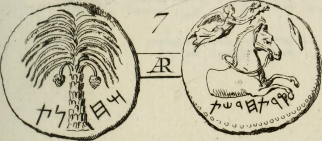 An illustration from Histoire de l'Académie royale des inscriptions et belles lettres, depuis son establissement jusqu'à présent : Avec les Mémoires de littérature tirez des registres de cette Académie depuis son renouvellement jusqu'en 1710, 1736, leaf 450