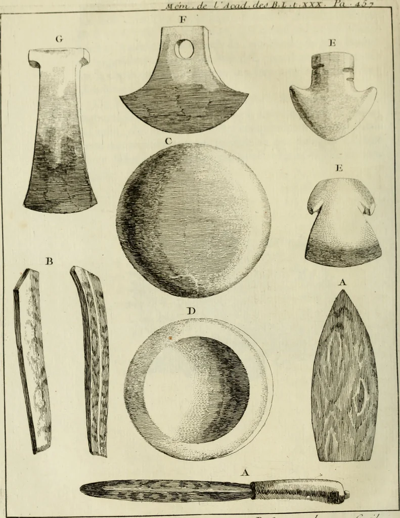 An illustration from Histoire de l'Académie royale des inscriptions et belles lettres, depuis son establissement jusqu'à présent : Avec les Mémoires de littérature tirez des registres de cette Académie depuis son renouvellement jusqu'en 1710, 1736, leaf 493