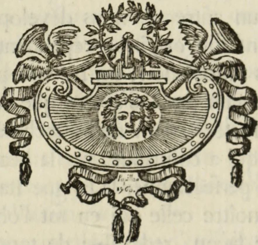 An illustration from Histoire de l'Académie royale des inscriptions et belles lettres, depuis son establissement jusqu'à présent : Avec les Mémoires de littérature tirez des registres de cette Académie depuis son renouvellement jusqu'en 1710, 1736, leaf 798