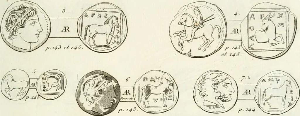 An illustration from Histoire de l'Académie royale des inscriptions et belles lettres, depuis son establissement jusqu'à présent : Avec les Mémoires de littérature tirez des registres de cette Académie depuis son renouvellement jusqu'en 1710, 1736, leaf 224