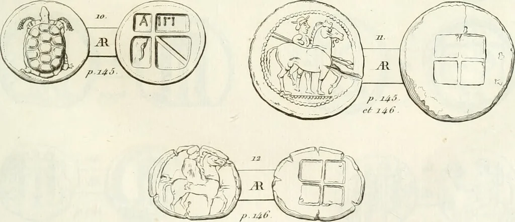 An illustration from Histoire de l'Académie royale des inscriptions et belles lettres, depuis son establissement jusqu'à présent : Avec les Mémoires de littérature tirez des registres de cette Académie depuis son renouvellement jusqu'en 1710, 1736, leaf 224