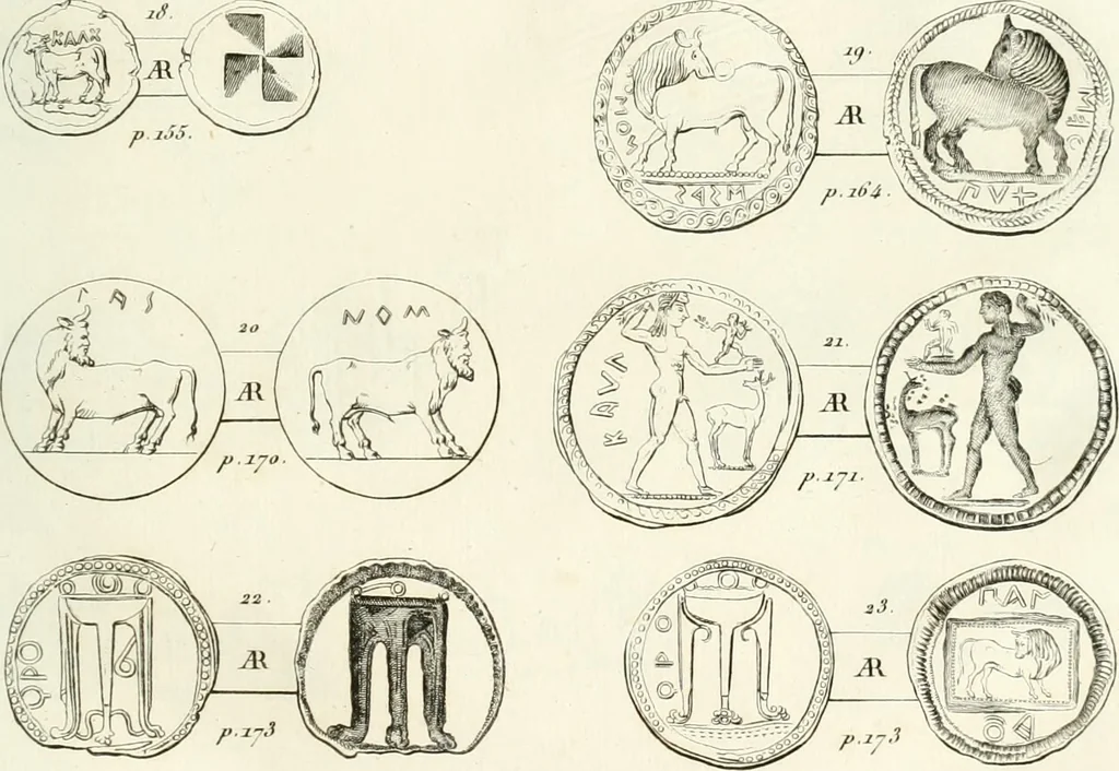 An illustration from Histoire de l'Académie royale des inscriptions et belles lettres, depuis son establissement jusqu'à présent : Avec les Mémoires de littérature tirez des registres de cette Académie depuis son renouvellement jusqu'en 1710, 1736, leaf 226