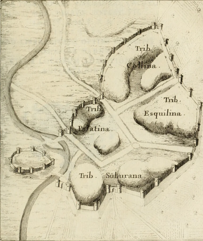 An illustration from Histoire de l'Académie royale des inscriptions et belles lettres, depuis son establissement jusqu'à présent : Avec les Mémoires de littérature tirez des registres de cette Académie depuis son renouvellement jusqu'en 1710, 1736, leaf 136