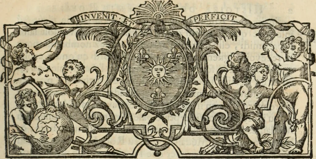 An illustration from Histoire de l'Académie royale des inscriptions et belles lettres, depuis son establissement jusqu'à présent : Avec les Mémoires de littérature tirez des registres de cette Académie depuis son renouvellement jusqu'en 1710, 1736, leaf 14