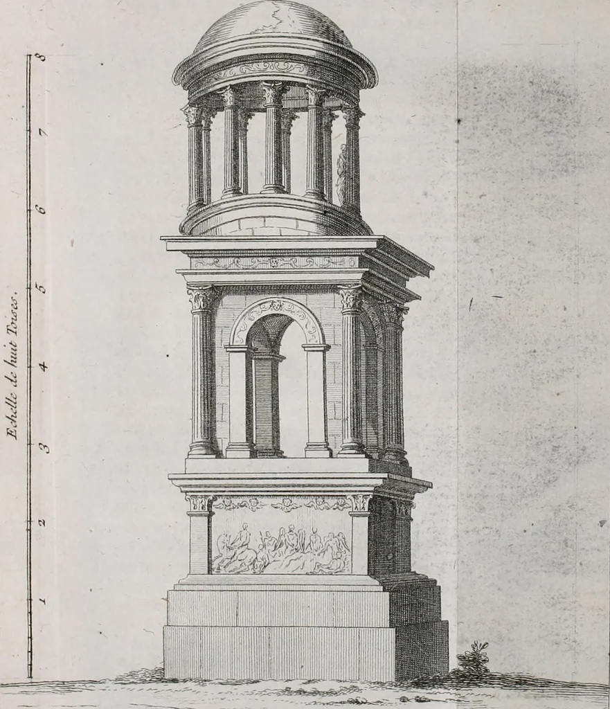 An illustration from Histoire de l'Académie royale des inscriptions et belles lettres, depuis son establissement jusqu'à présent : Avec les Mémoires de littérature tirez des registres de cette Académie depuis son renouvellement jusqu'en 1710, 1736, leaf 279