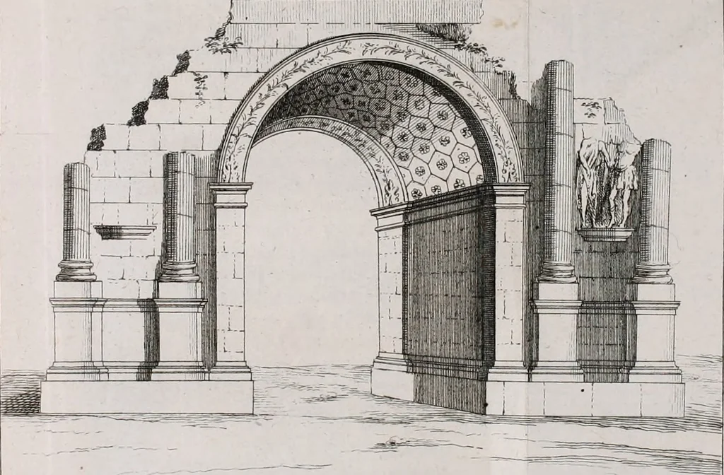 An illustration from Histoire de l'Académie royale des inscriptions et belles lettres, depuis son establissement jusqu'à présent : Avec les Mémoires de littérature tirez des registres de cette Académie depuis son renouvellement jusqu'en 1710, 1736, leaf 283