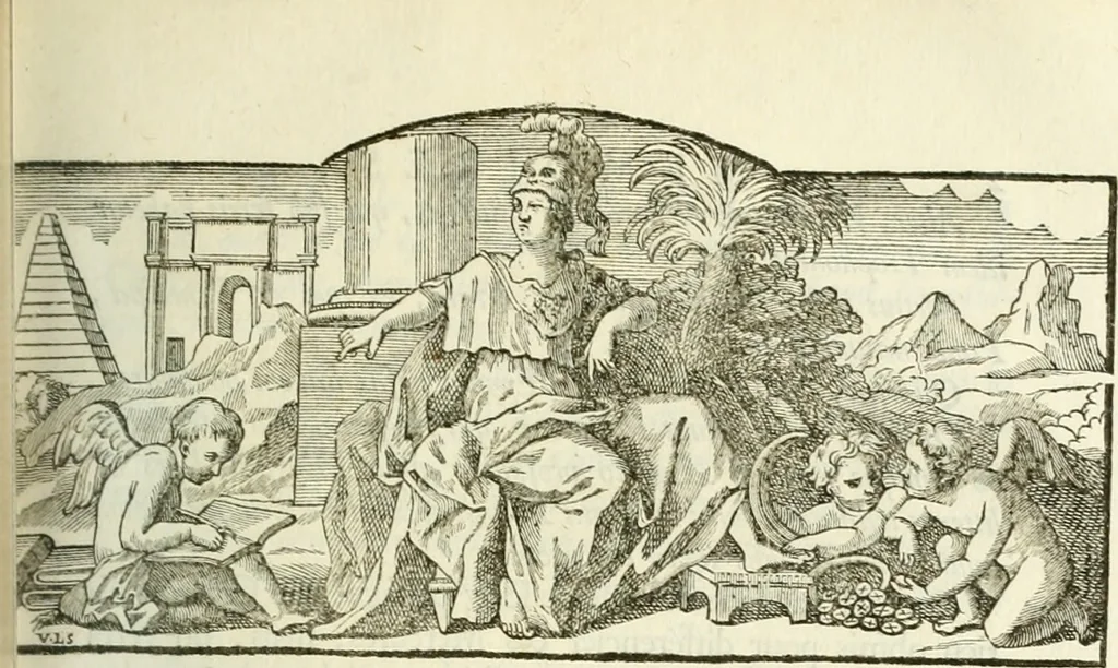 An illustration from Histoire de l'Académie royale des inscriptions et belles lettres, depuis son establissement jusqu'à présent : Avec les Mémoires de littérature tirez des registres de cette Académie depuis son renouvellement jusqu'en 1710, 1736, leaf 456