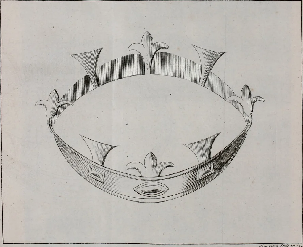 An illustration from Histoire de l'Académie royale des inscriptions et belles lettres, depuis son establissement jusqu'à présent : Avec les Mémoires de littérature tirez des registres de cette Académie depuis son renouvellement jusqu'en 1710, 1736, leaf 198