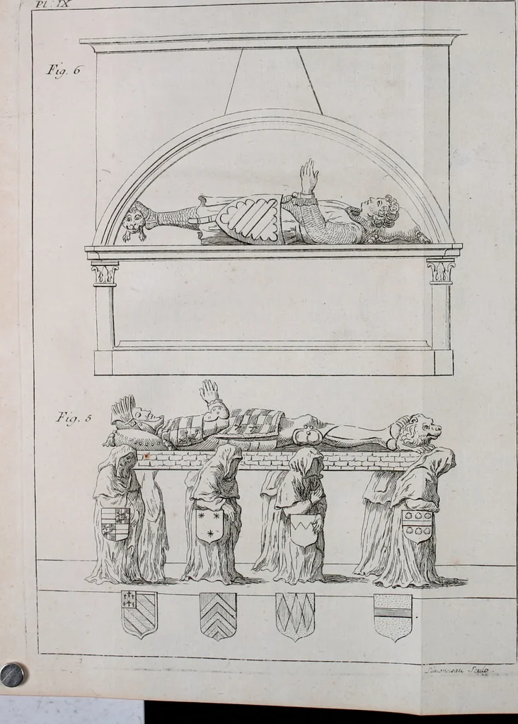 An illustration from Histoire de l'Académie royale des inscriptions et belles lettres, depuis son establissement jusqu'à présent : Avec les Mémoires de littérature tirez des registres de cette Académie depuis son renouvellement jusqu'en 1710, 1736, leaf 239