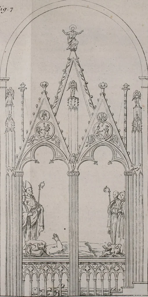 An illustration from Histoire de l'Académie royale des inscriptions et belles lettres, depuis son establissement jusqu'à présent : Avec les Mémoires de littérature tirez des registres de cette Académie depuis son renouvellement jusqu'en 1710, 1736, leaf 252