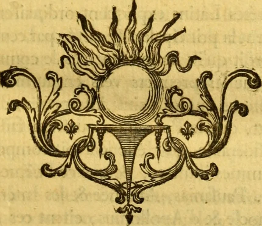 An illustration from Histoire de l'Académie royale des inscriptions et belles lettres, depuis son establissement jusqu'à présent : Avec les Mémoires de littérature tirez des registres de cette Académie depuis son renouvellement jusqu'en 1710, 1736, leaf 42