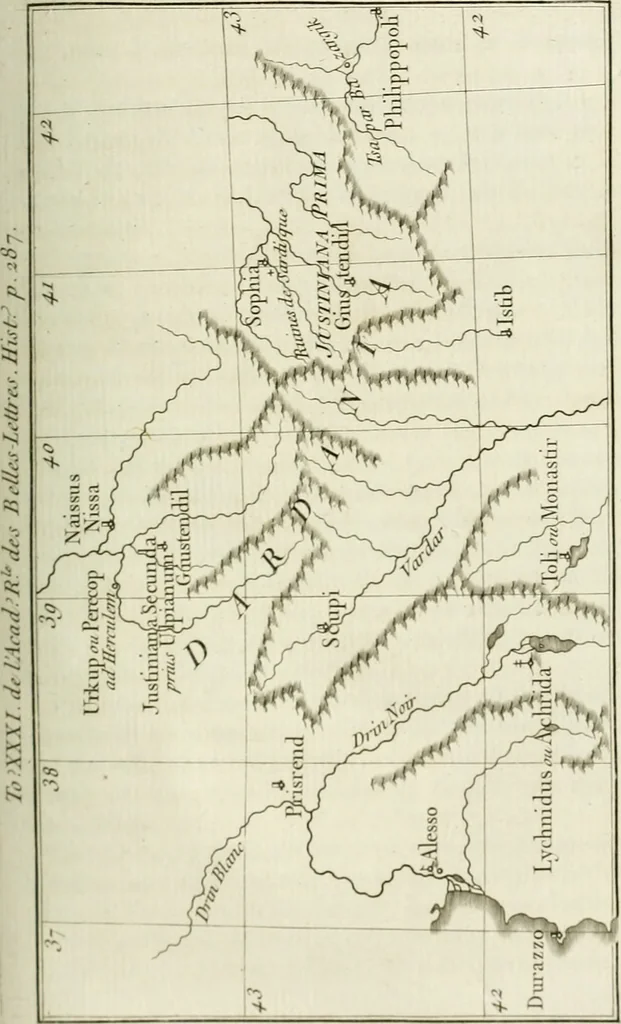 An illustration from Histoire de l'Académie royale des inscriptions et belles lettres, depuis son establissement jusqu'à présent : Avec les Mémoires de littérature tirez des registres de cette Académie depuis son renouvellement jusqu'en 1710, 1736, leaf 314