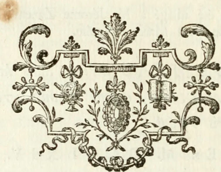 An illustration from Histoire de l'Académie royale des inscriptions et belles lettres, depuis son establissement jusqu'à présent : Avec les Mémoires de littérature tirez des registres de cette Académie depuis son renouvellement jusqu'en 1710, 1736, leaf 15