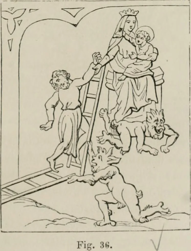 An illustration from Histoire de la caricature et du grotesque dans la littérature et dans l'art, 1875, leaf 100