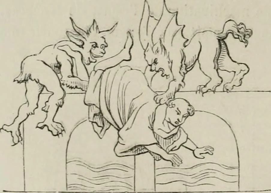 An illustration from Histoire de la caricature et du grotesque dans la littérature et dans l'art, 1875, leaf 101