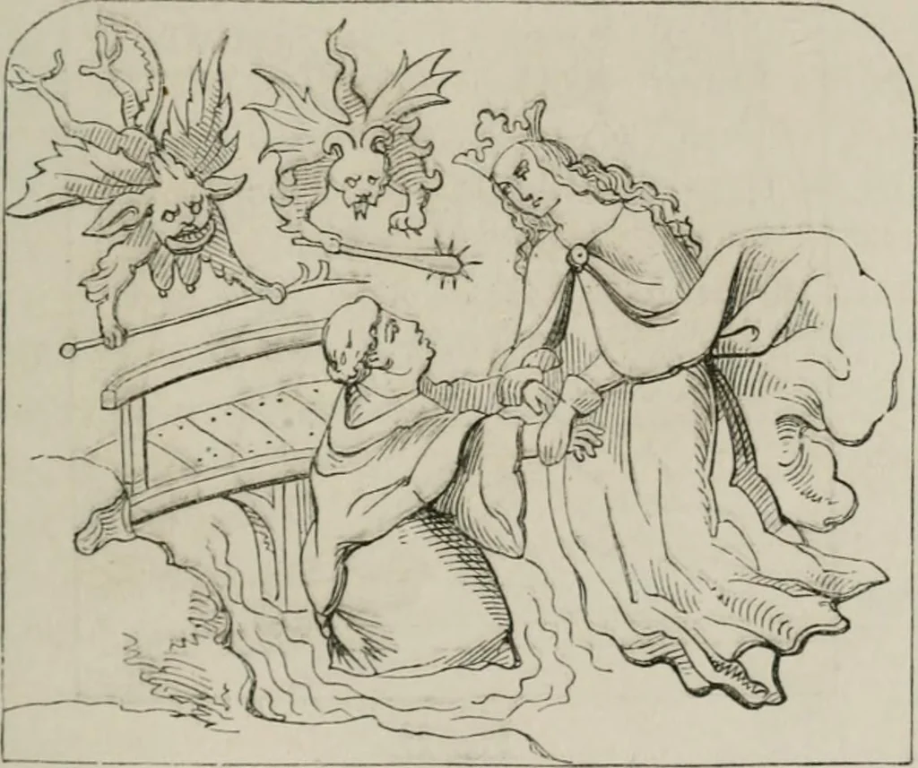An illustration from Histoire de la caricature et du grotesque dans la littérature et dans l'art, 1875, leaf 102