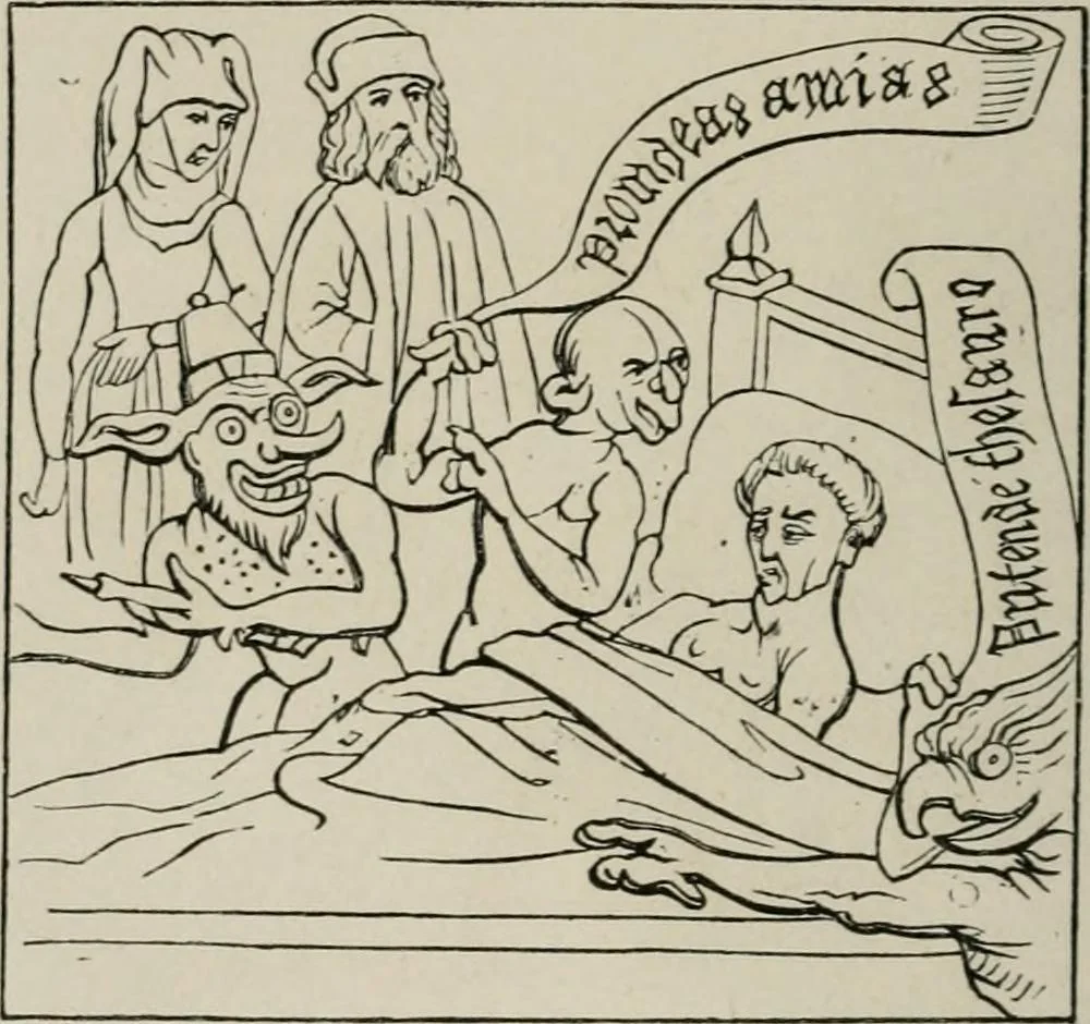An illustration from Histoire de la caricature et du grotesque dans la littérature et dans l'art, 1875, leaf 103