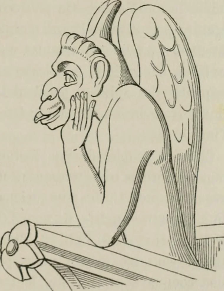 An illustration from Histoire de la caricature et du grotesque dans la littérature et dans l'art, 1875, leaf 108