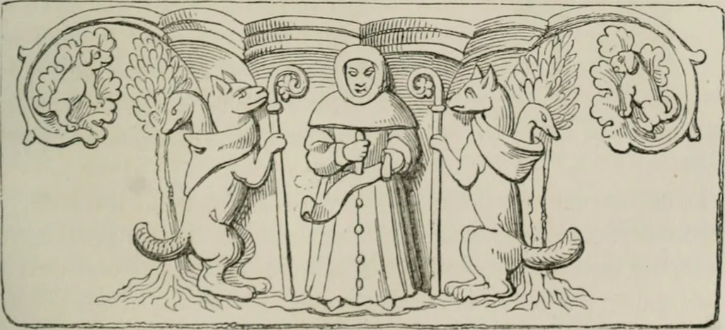 An illustration from Histoire de la caricature et du grotesque dans la littérature et dans l'art, 1875, leaf 112