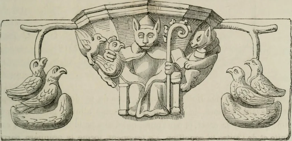 An illustration from Histoire de la caricature et du grotesque dans la littérature et dans l'art, 1875, leaf 114