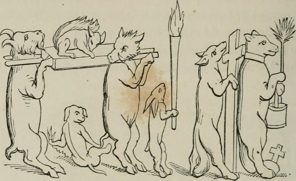 An illustration from Histoire de la caricature et du grotesque dans la littérature et dans l'art, 1875, leaf 115