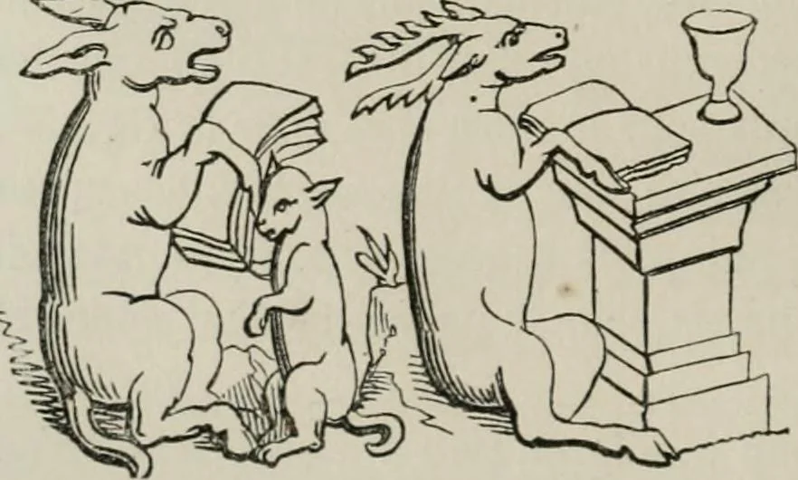 An illustration from Histoire de la caricature et du grotesque dans la littérature et dans l'art, 1875, leaf 115