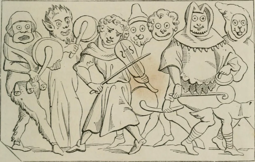 An illustration from Histoire de la caricature et du grotesque dans la littérature et dans l'art, 1875, leaf 120