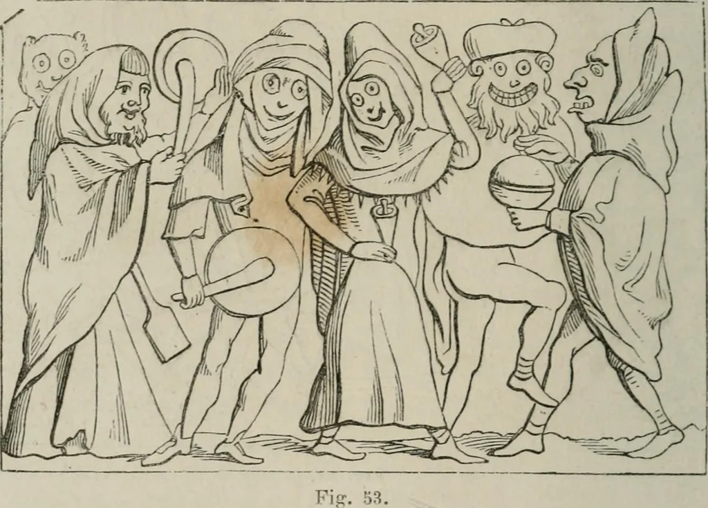 An illustration from Histoire de la caricature et du grotesque dans la littérature et dans l'art, 1875, leaf 121