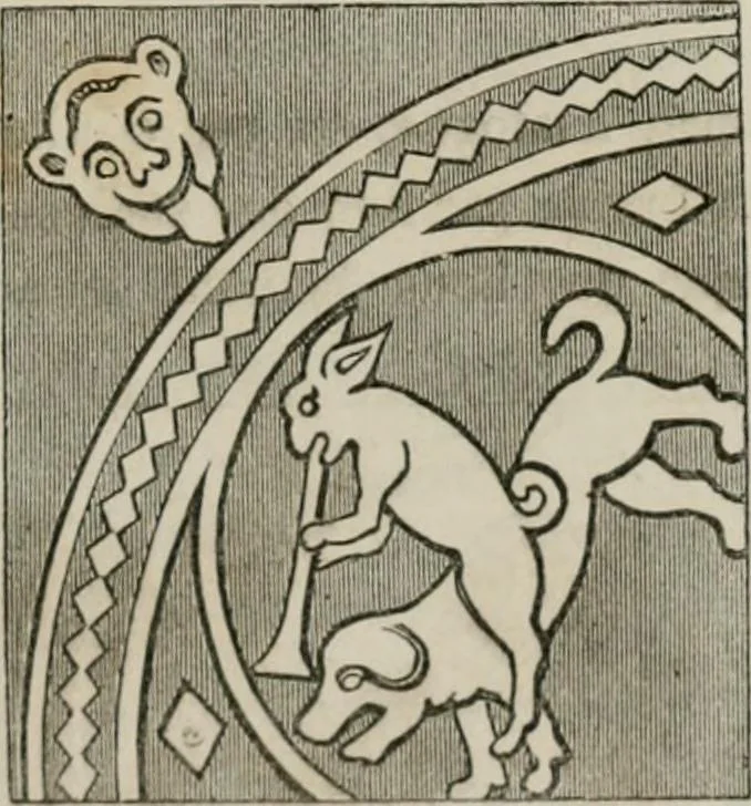 An illustration from Histoire de la caricature et du grotesque dans la littérature et dans l'art, 1875, leaf 122