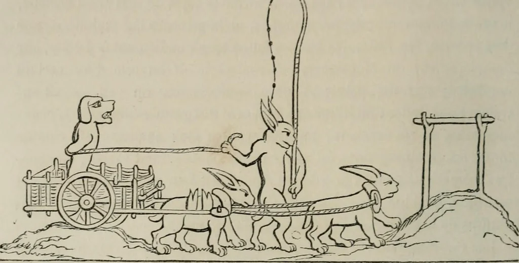 An illustration from Histoire de la caricature et du grotesque dans la littérature et dans l'art, 1875, leaf 123