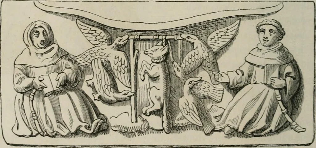 An illustration from Histoire de la caricature et du grotesque dans la littérature et dans l'art, 1875, leaf 123