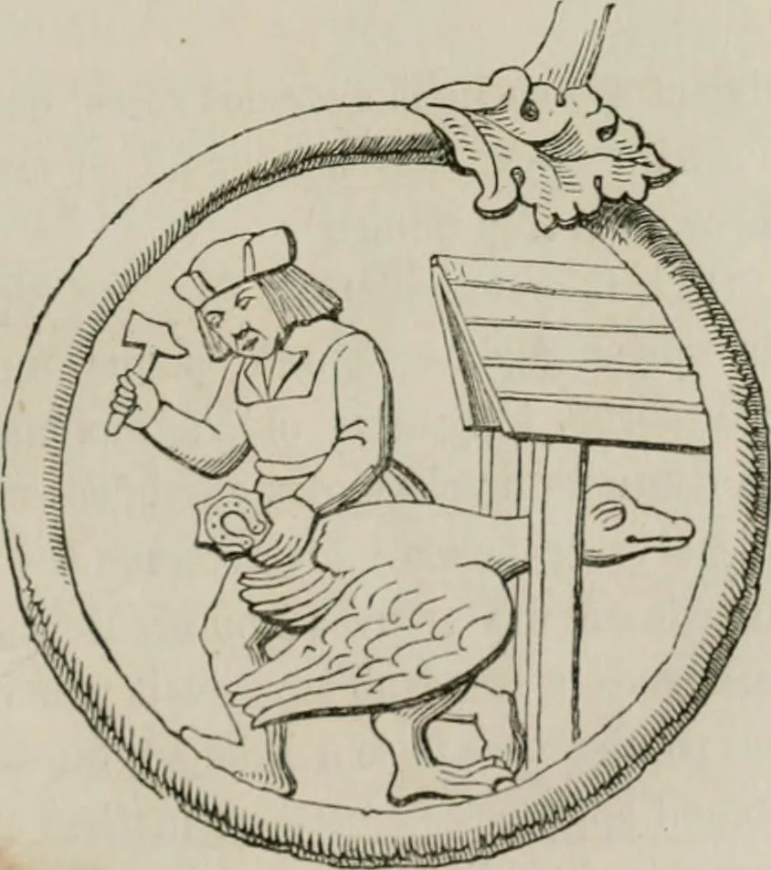 An illustration from Histoire de la caricature et du grotesque dans la littérature et dans l'art, 1875, leaf 124