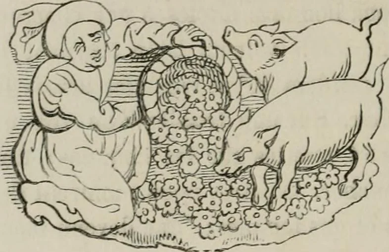 An illustration from Histoire de la caricature et du grotesque dans la littérature et dans l'art, 1875, leaf 125