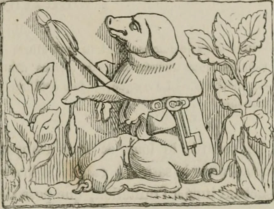 An illustration from Histoire de la caricature et du grotesque dans la littérature et dans l'art, 1875, leaf 126