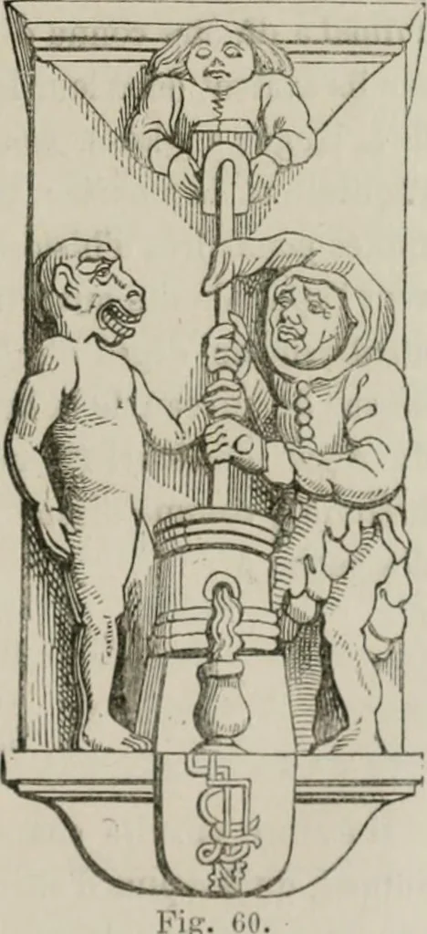 An illustration from Histoire de la caricature et du grotesque dans la littérature et dans l'art, 1875, leaf 126