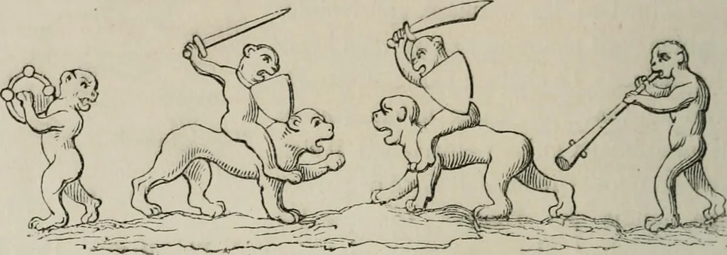 An illustration from Histoire de la caricature et du grotesque dans la littérature et dans l'art, 1875, leaf 129